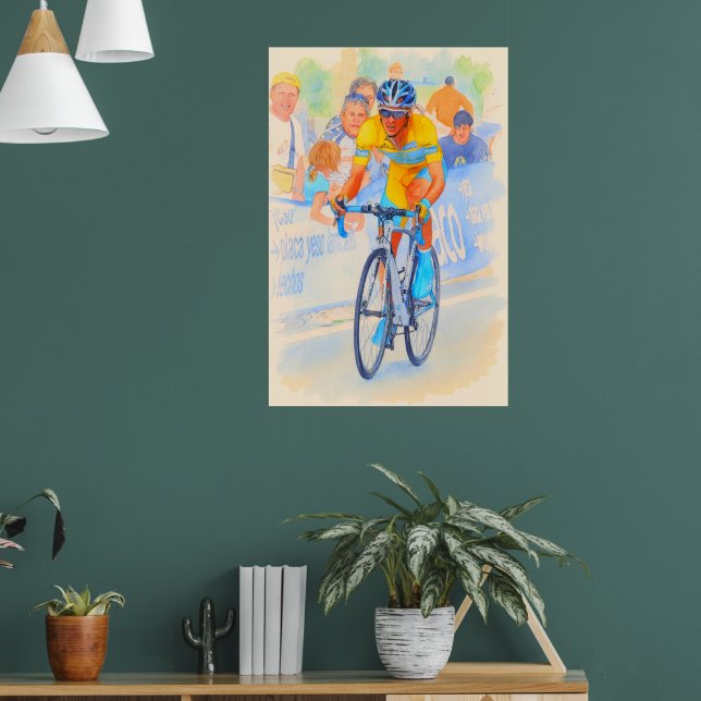 Alberto Contador Top of the Navacerrada Pass 2008 Poster (Wohnzimmer 1)