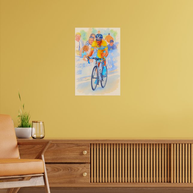 Alberto Contador Top of the Navacerrada Pass 2008 Poster (Wohnzimmer 2)