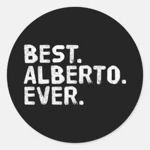 Alberto-Shirt lustig Männer-Vatertags-Geschenkidee Runder Aufkleber