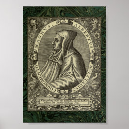Albertus Magnus: 1597 Portrait Poster