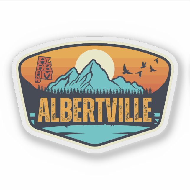 Albertville, Alabama Aufkleber (Vorderseite)