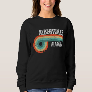 Albertville Stadt Alabama State Vintage Retro Souv Sweatshirt