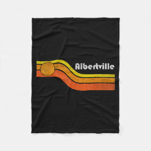 Albertville - Vintage Männer Frauen 70er 80er Graf Fleecedecke