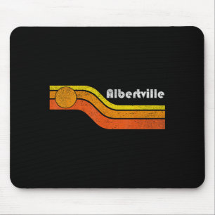 Albertville - Vintage Männer Frauen 70er 80er Graf Mousepad