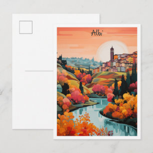 Albi Frankreich Reise Stadt Ästhetik Postkarte