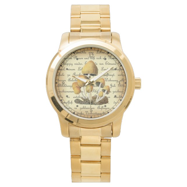 Albin Schmalfuß ~ Glimmertintling-1~ Pilze ~ Armbanduhr (Vorderseite)