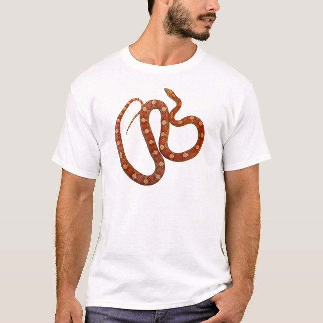 Albino buntes Cornsnake T-Shirt (Vorderseite)