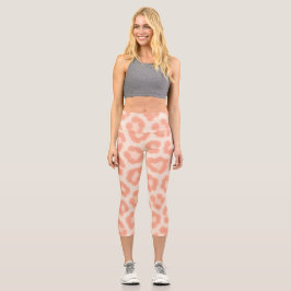 Albino Cheetah Print Leggings | Blush & Cream Anim