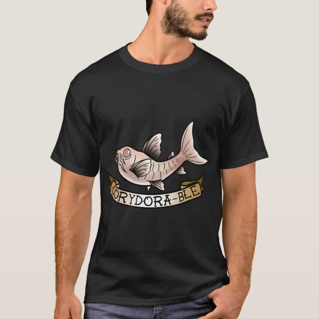 Albino-Corydora-schuppig T-Shirt (Vorderseite)