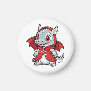 Albino-Drache in Rot Magnet