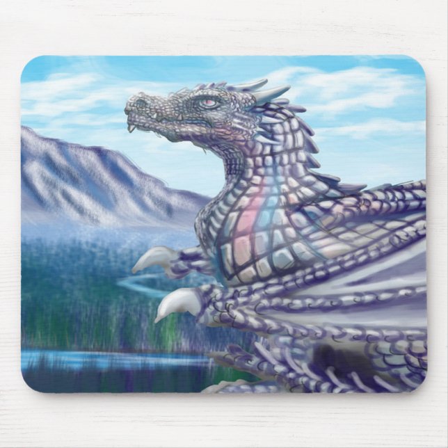 Albino Drake Mousepad (Vorne)