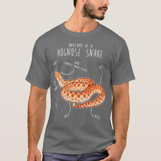 Albino Hognose Schlange Anatomie T-Shirt