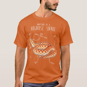Albino Hognose Schlange Anatomie T-Shirt