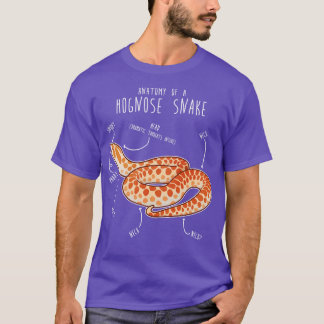 Albino Hognose Schlange Anatomie T-Shirt