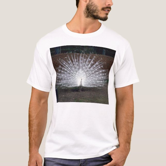 Albino-Pfau T-Shirt (Vorderseite)