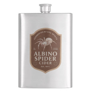 Albino-Spinne Halloween-Party Vintage Flachmann
