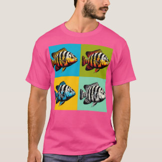 Albino Tigerbarbe Cooler Tropischer Fisch 1 T-Shirt
