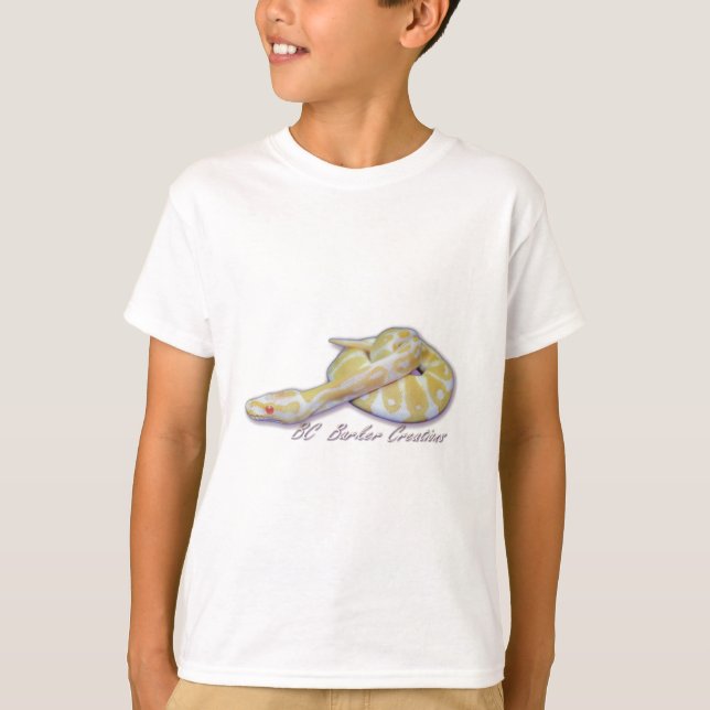 Albinohatchlings-Ball-Pythonschlange T-Shirt (Vorderseite)