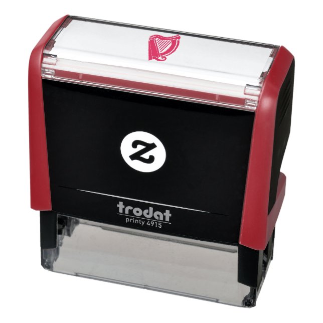 Albion Harp Red Rubber Stamper Permastempel (Produkt)