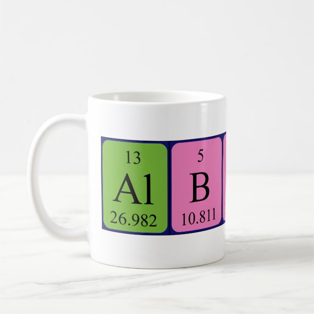 Albion Periodenname Tasse (Links)