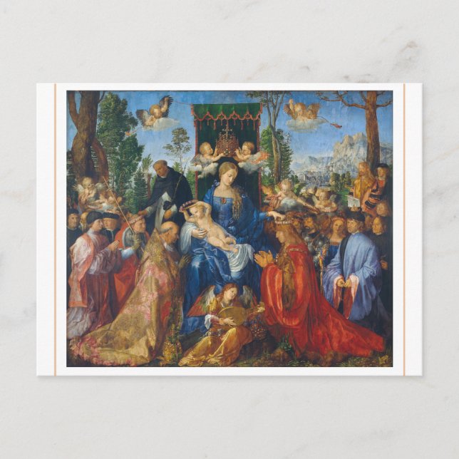 Albrecht Dürer 1506 Fest der Rosary Postcard Postkarte (Vorderseite)
