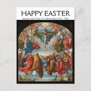 Albrecht Dürer 1511 Bewunderung der Dreifaltigkeit Postkarte