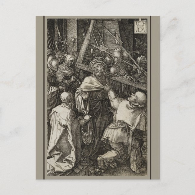 Albrecht Dürer 1512 Christus als Kreuzfahrer Postkarte (Vorderseite)