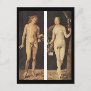 Albrecht Durer Adam und Eve Postkarte