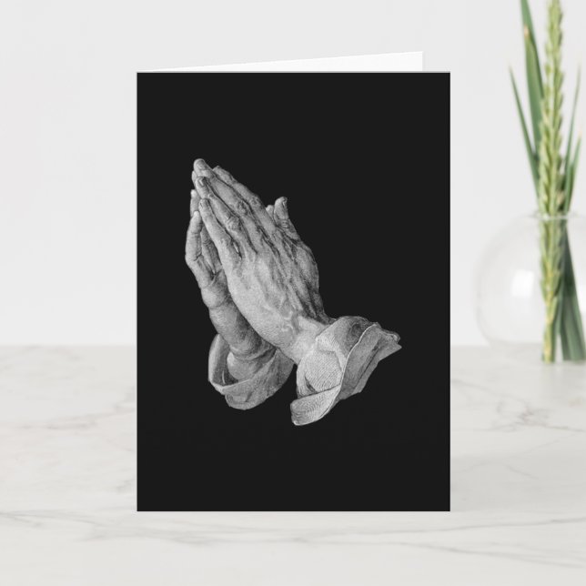 Albrecht Durer - betende Hände Karte (Vorderseite)