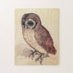 Albrecht Durer das kleine Eulen-Puzzlespiel Puzzle<br><div class="desc">Albrecht Durer das Puzzlespiel der kleinen Eule. Malerei auf Papier ab 1506. Ein der berühmtesten Eulenmalerei in der Westernkunst, Norddie kleine Eule renaissancekünstler Albrecht Durers kennzeichnet eine kleine Eule des Schnittes, die weg in den Abstand auf einem weichen Gouachehintergrund anstarrt. Ein großes Geschenk für Fans von Albrecht Durer, von Eulen-Malereien...</div>