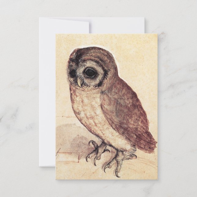Albrecht Durer die kleine Eulen-Einladungen Einladung (Vorderseite)