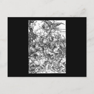 Albrecht Dürer Die vier Apokalyptischen Reiter Postkarte