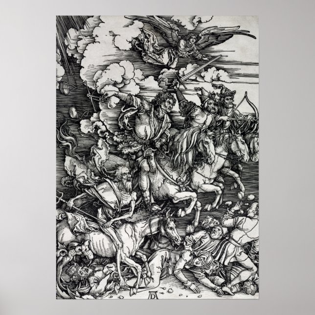 Albrecht Dürer Four Horsemen der Apokalypse Poster (Vorne)