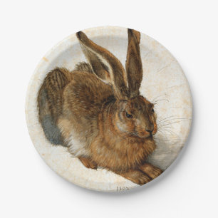 ALBRECHT DÜRER - junger Hase 1502 Pappteller