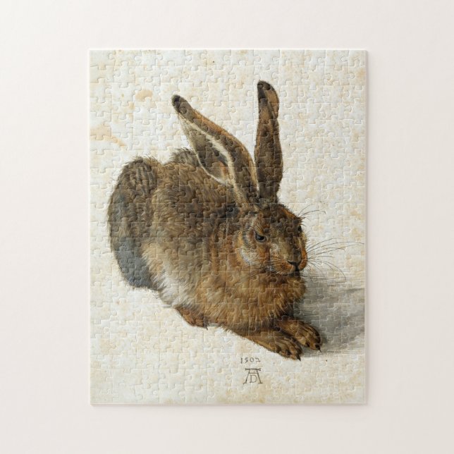ALBRECHT DÜRER - junger Hase 1502 Puzzle (Vertikal)