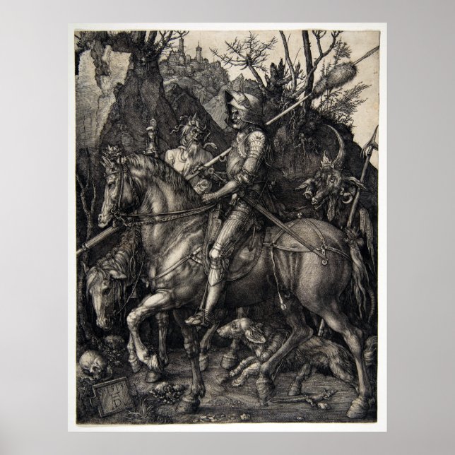 Albrecht Dürer Knight, Death and Devil Poster (Vorne)