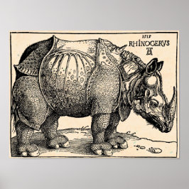 Albrecht Dürer Rhinoceros Poster