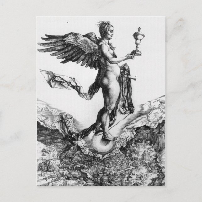 Albrecht Durer Sketch Postkarte (Vorderseite)