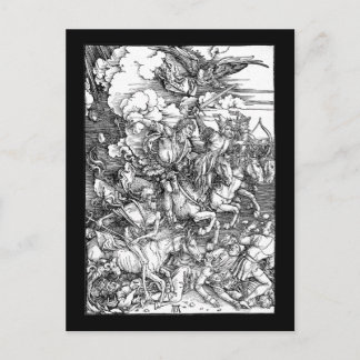 Albrecht Durer The Four Horsemen of the Apokalypse Postkarte
