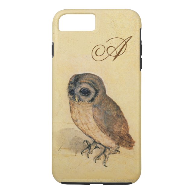 Albrecht Durer The Little Owl Custom Monogram Case-Mate iPhone Hülle (Rückseite)