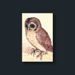 Albrecht Durer The Little Owl Leinwanddruck<br><div class="desc">Albrecht Durer The Little Owl Leinwand wrap. Malerei auf Papier aus dem Jahre 1506. Als eines der bekanntesten Eukalyptmalereien der Western-Kunst bietet der Künstler Albrecht Durers The Little Owl aus der NordRenaissance eine abgeschnittene Eule, die auf einem weichen Gouache-Hintergrund in die Ferne starrt. Ein großartiges Geschenk für Fans von Albrecht...</div>