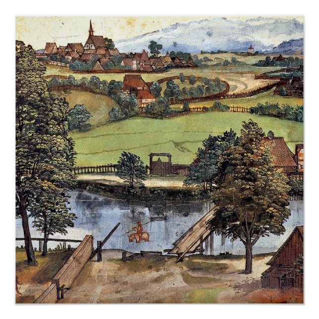 Albrecht Durer, The Trefileria on Peignitz, Poster (Vorderseite)