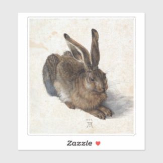 Albrecht Dürer, Young Hare, 1502 Aufkleber