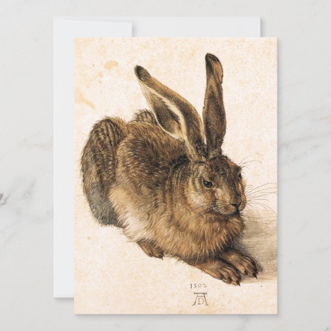 Albrecht Durer Young Hare Einladungen (Vorderseite)