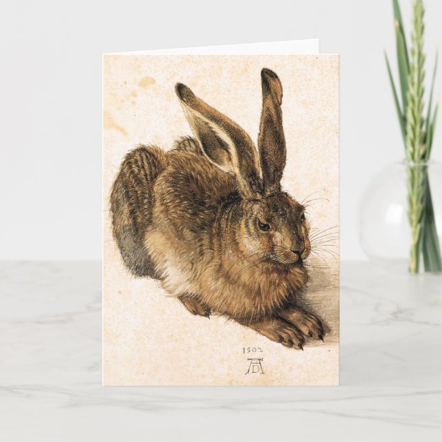 Albrecht Durer Young Hare Greeting Card Karte (Vorderseite)