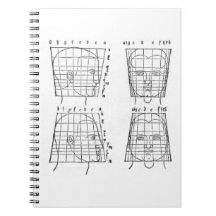 Albrecht Dürers Studie über menschliche Proportion Notizblock