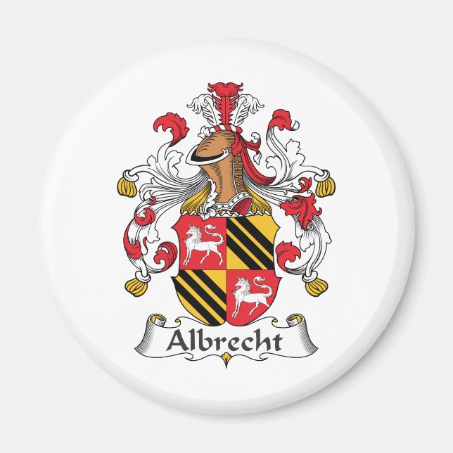 Albrecht Familienwappen Magnet (Vorne)