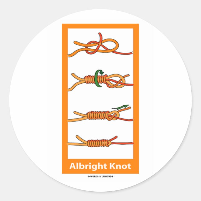 Albright Knot Runder Aufkleber (Vorderseite)