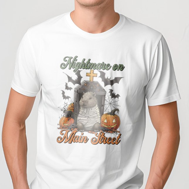 Albtraum am Main Capybara Halloween Funny T - Shir T-Shirt (Von Creator hochgeladen)