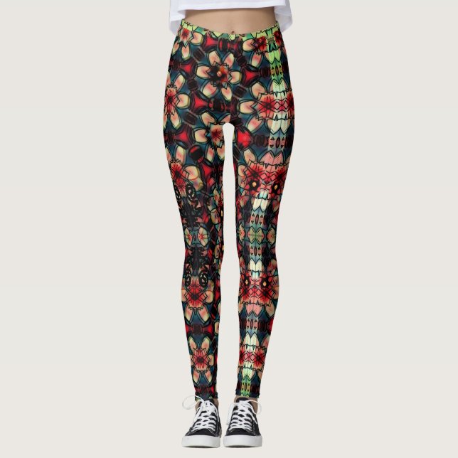 Albtraum-Blume Leggings (Vorderseite)